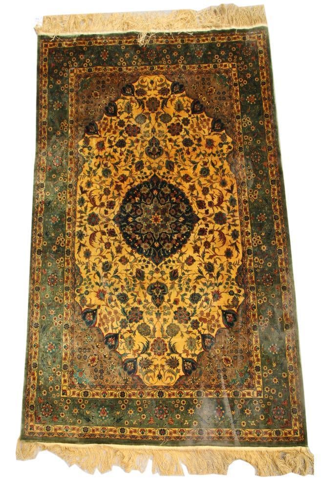 Fine Persian Tabriz Silk Rug (1 of 8)