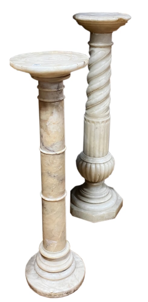 Two Alabaster Pedestals (1 of 9)