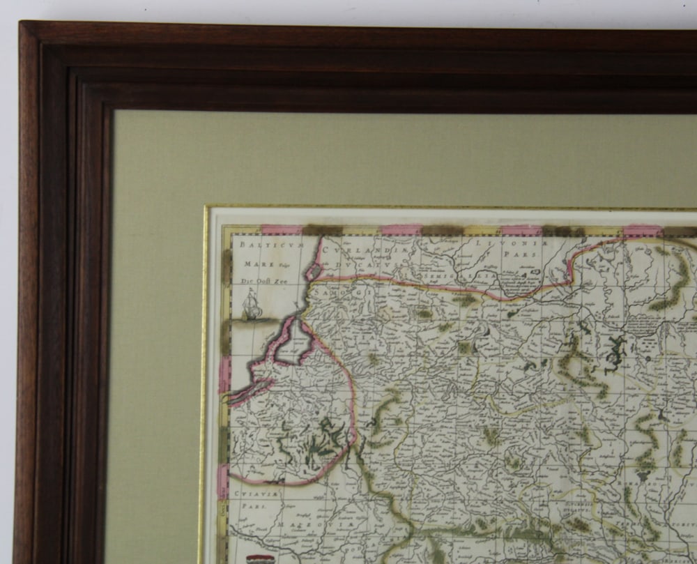 Map of Lithuania, Hand-colored Lithograph - 6