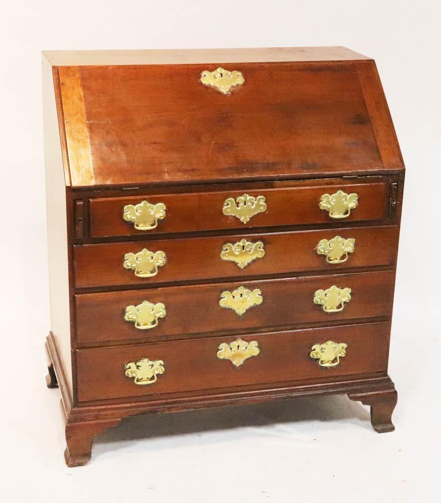18thC Boston Chippendale Slant-Lid Desk (1 of 12)