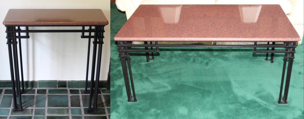 Arts and Crafts Style Console and Coffee Tables (1 of 11)