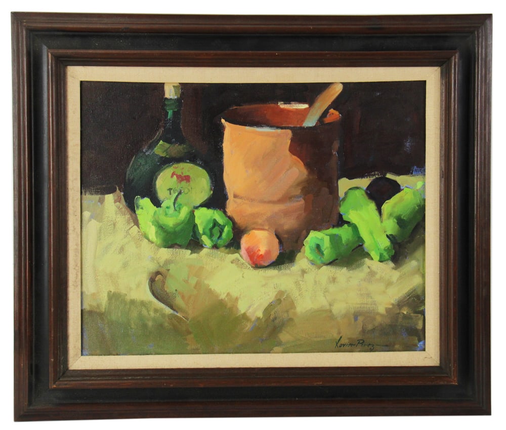 Xavier Perez, Still Life of Fruit, Oil on Canvas (1 of 5)