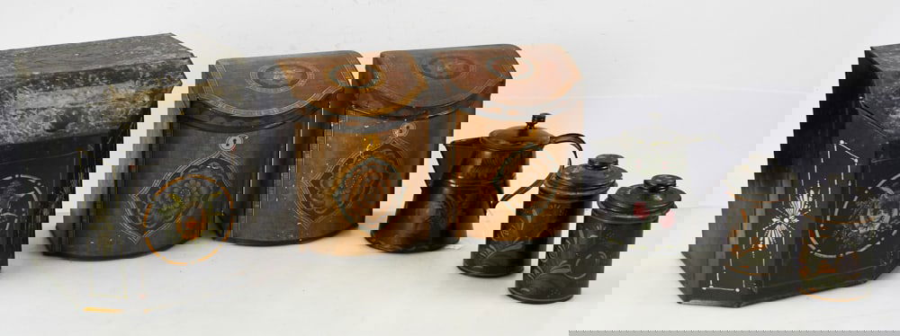 Collection of Vintage Toleware, Boxes, etc. (1 of 6)