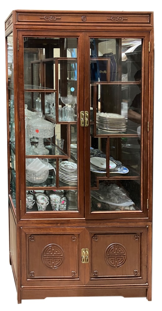 Fine Chinese Teakwood Display Cabinet (1 of 6)