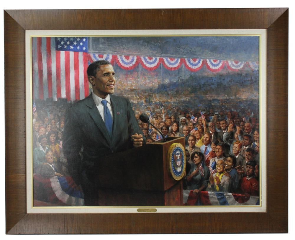 President Obama "Change" by Andy Thomas, Print on Canvas (1 of 8)