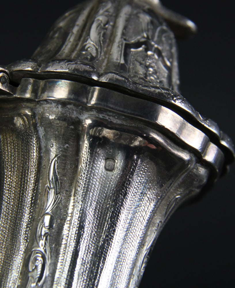 French Repousse Silver Set - 10