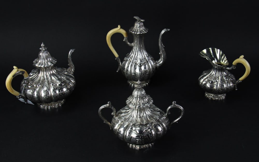 French Repousse Silver Set (1 of 10)