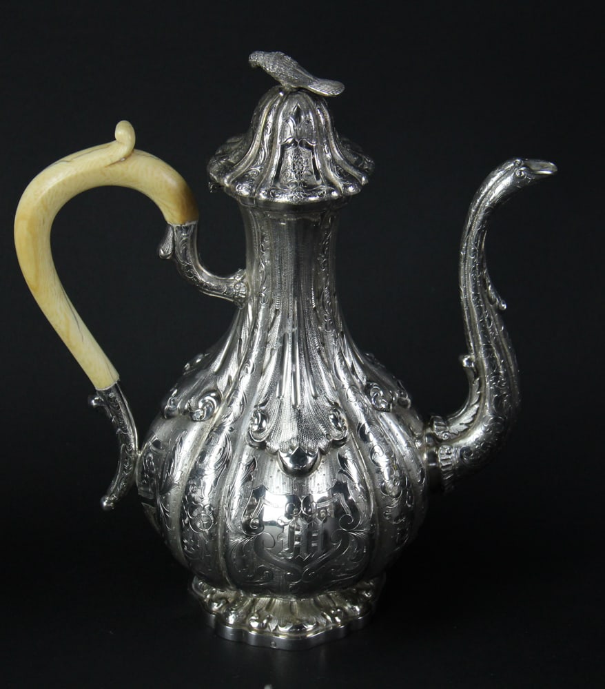 French Repousse Silver Set - 3