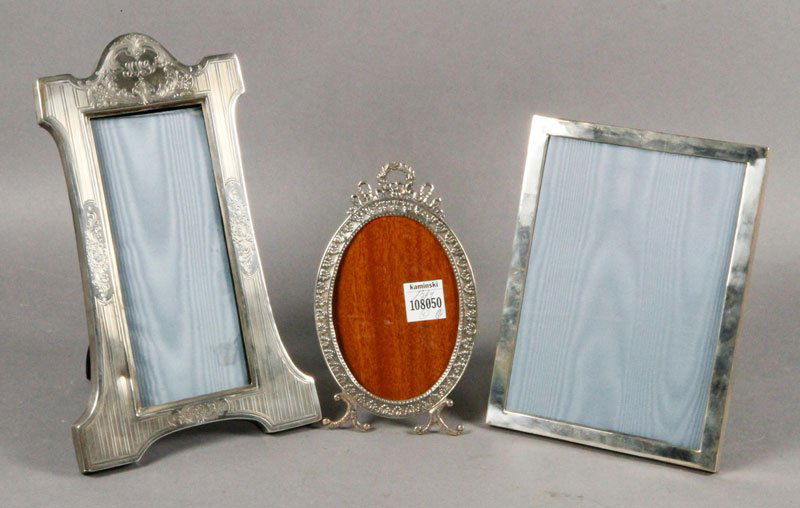 Antique Sterling Frames: Lot of antique sterling silver frames.