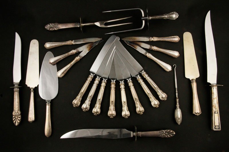 Assorted Sterling Handled Flatware