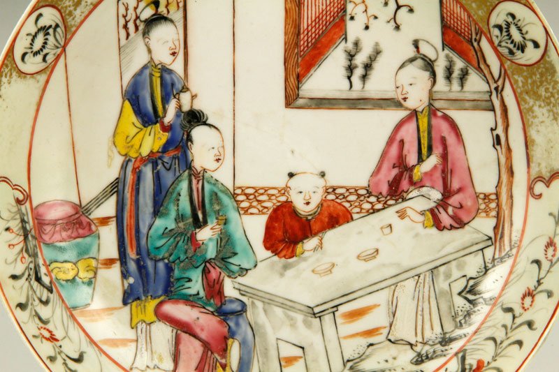 19th C. Chinese Famille Rose Plate - 2