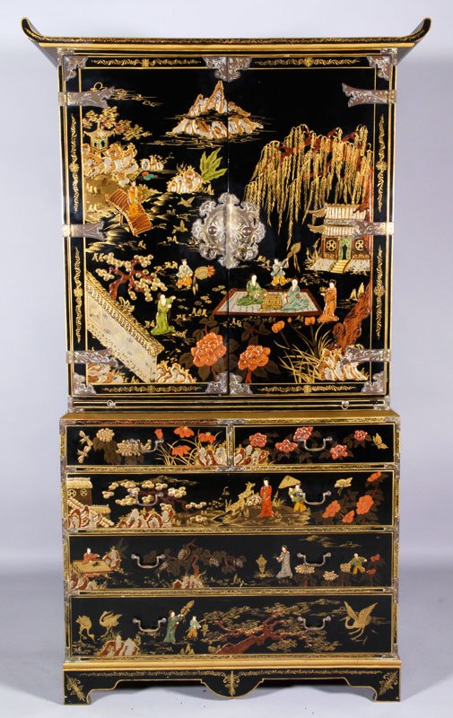 Chinoiserie Decorated Cabinet