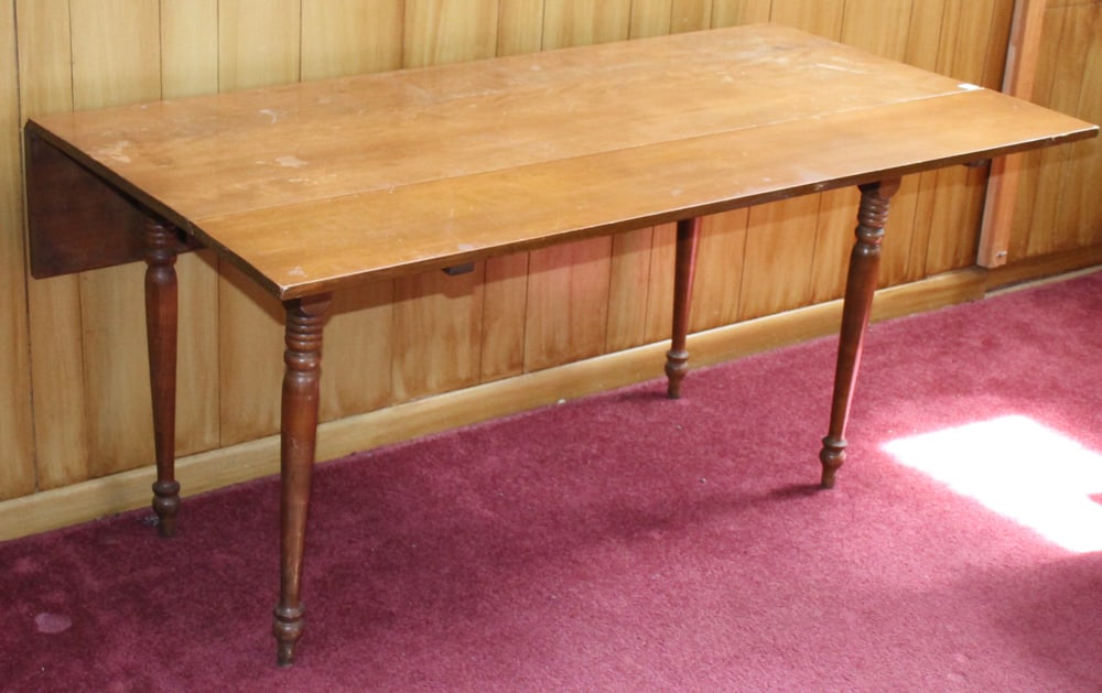 Hardwood Drop-leaf Table - 4