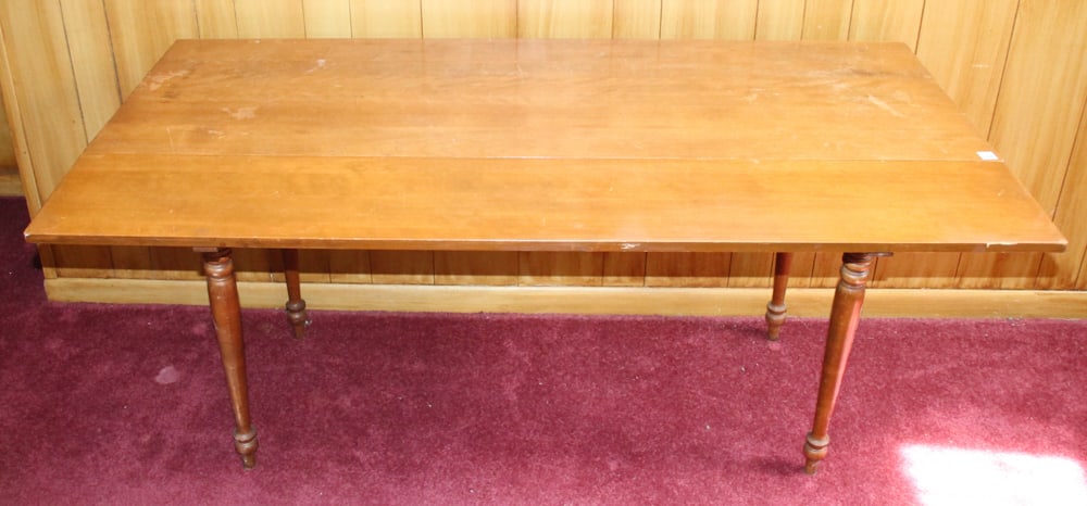 Hardwood Drop-leaf Table - 6