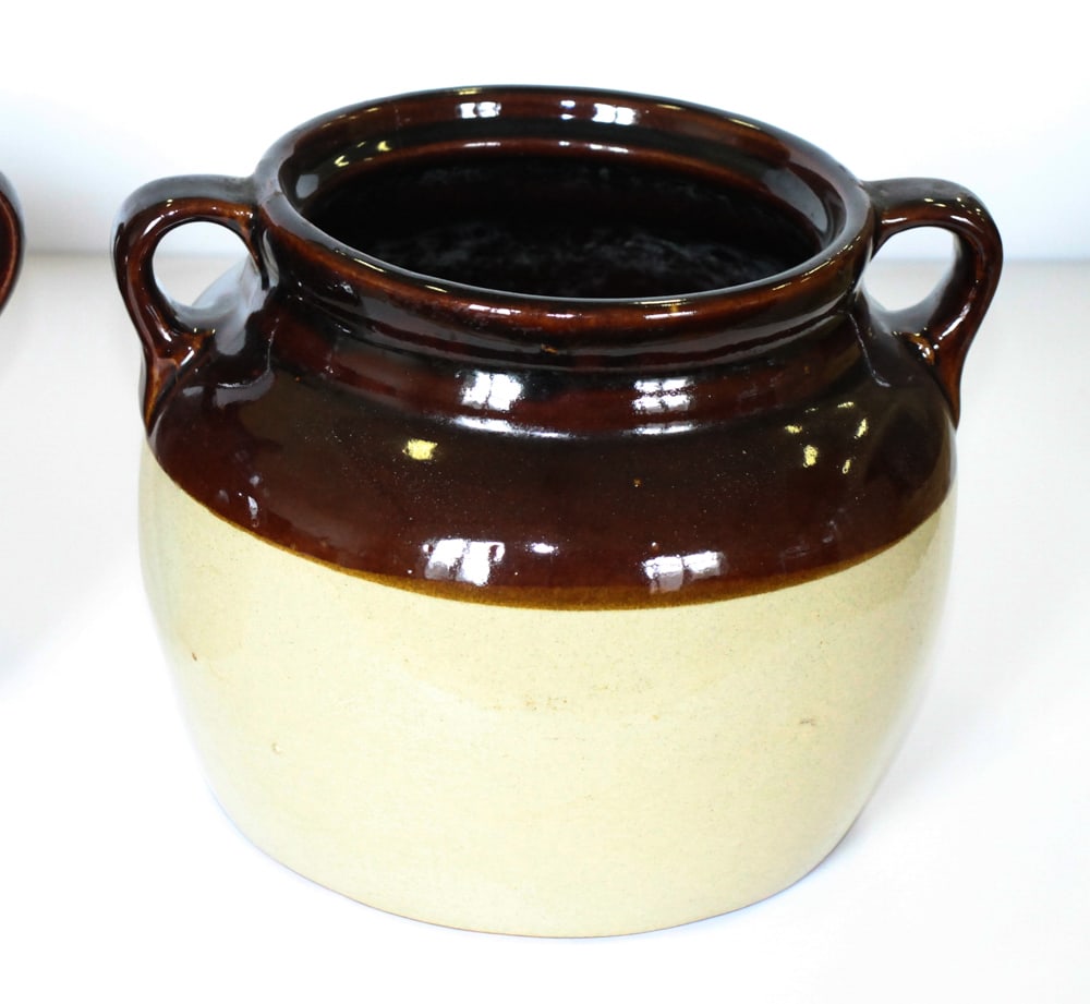 Old Bean Pots, Crocks - 3