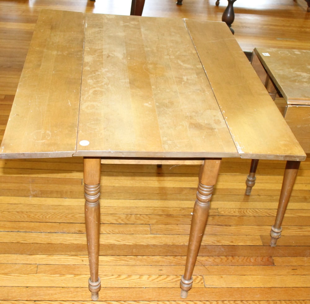 Two Rock Maple Drop-leaf Tables - 2