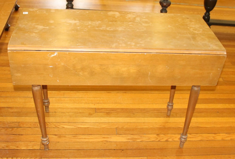 Two Rock Maple Drop-leaf Tables - 3