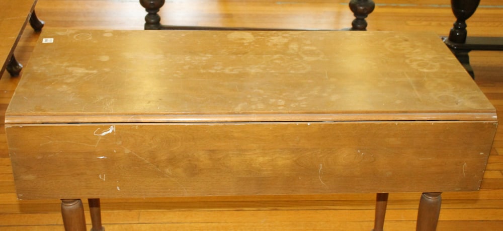 Two Rock Maple Drop-leaf Tables - 4