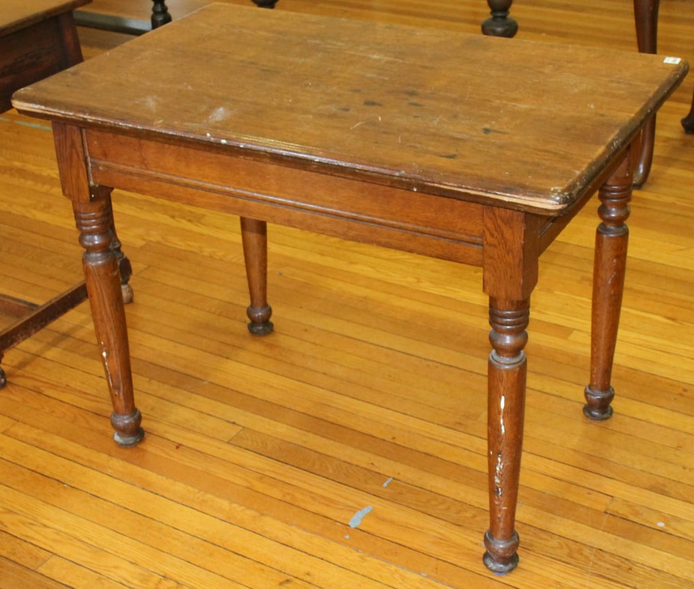 Antique Oak Table - 5