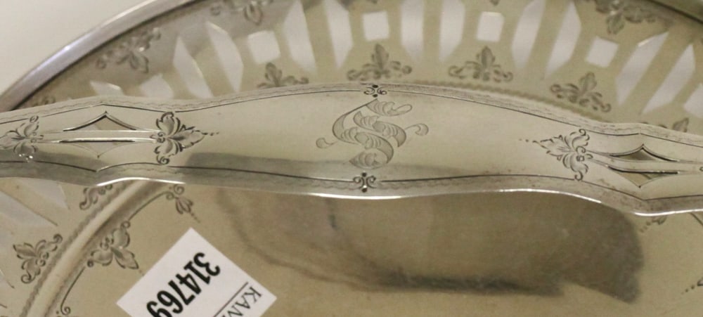 Sterling Reticulated Handled Server - 4