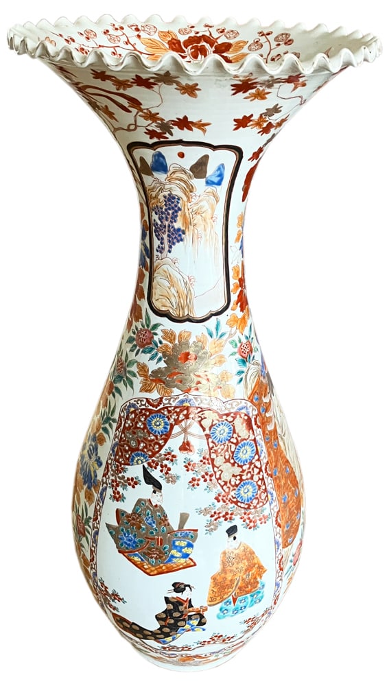 Vintage Imari Porcelain Floor Vase (1 of 7)