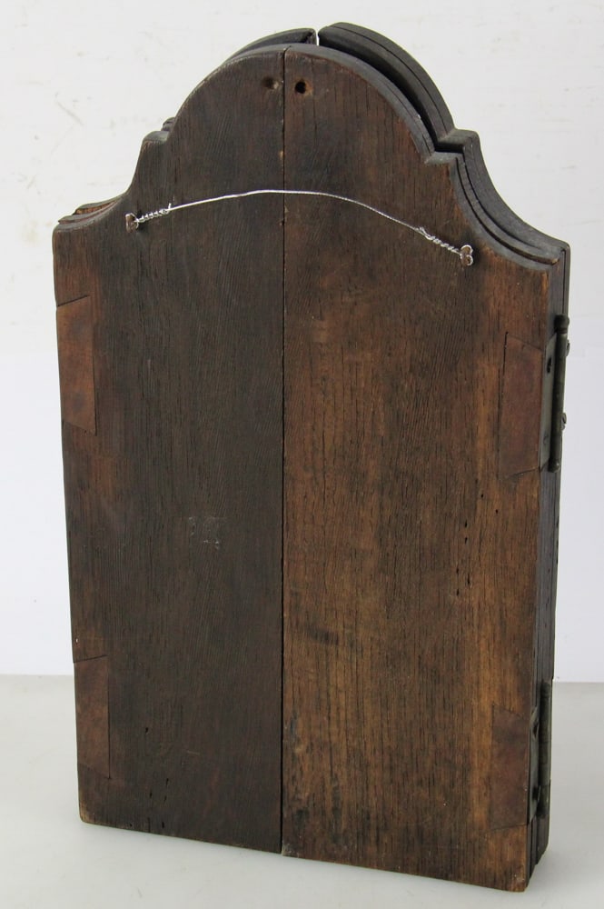 19thC Religious Triptych on Oak Panel - 6