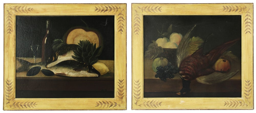 Mariot, Two 19thC Still Lifes, Oil on Canvas (1 of 12)
