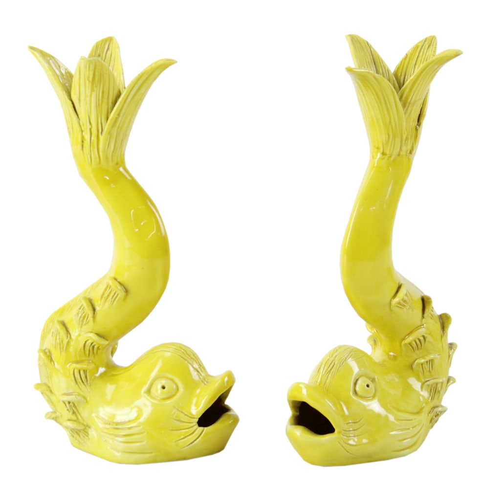 Pair of French Dolphin-Form Candlesticks, Jean Roger (1 of 9)