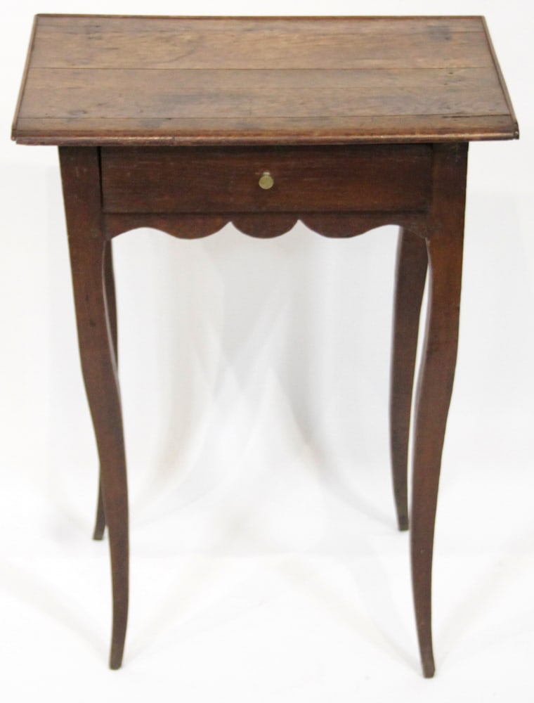 Antique French Provincial Louis XV Style Side Table (1 of 7)