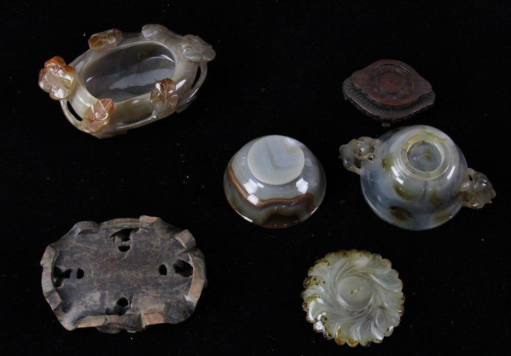 Carved Agate Pieces - 10