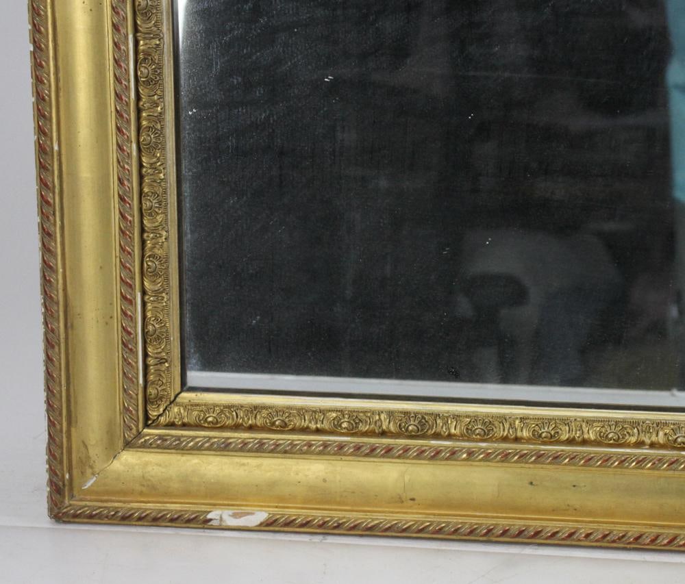 19thC Gold Leaf Mirror - 4