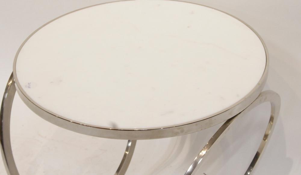 Turquoise Lamp, Metal End Table - 13