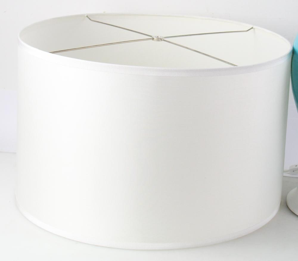 Turquoise Lamp, Metal End Table - 6