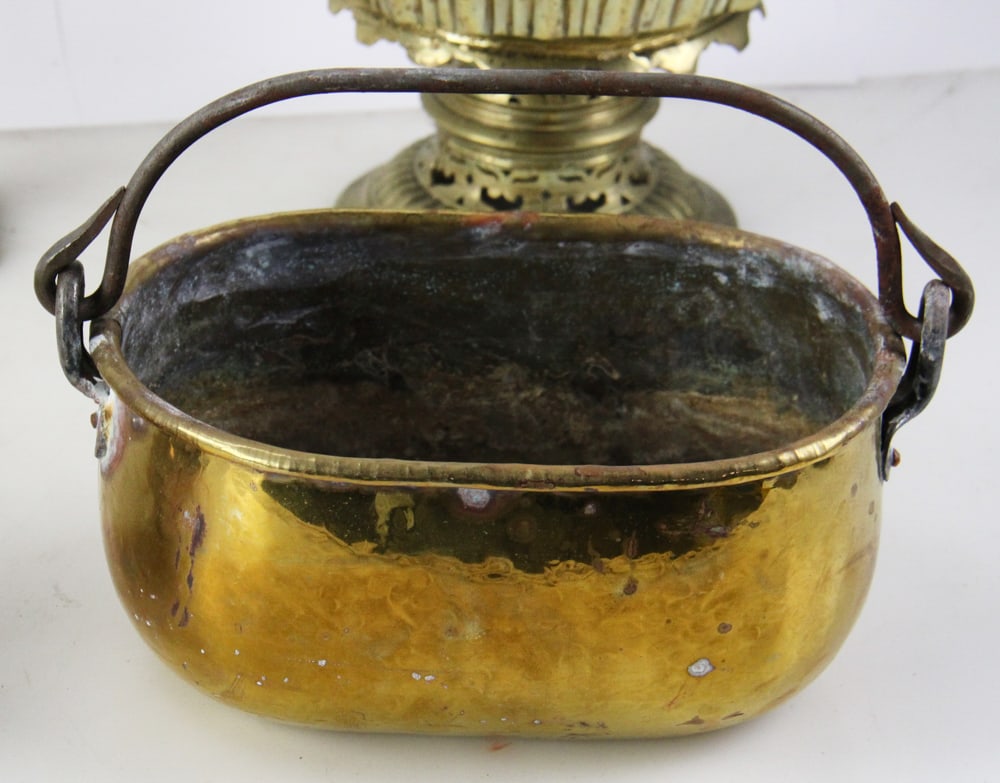 Brass Items, Candlesticks, Doorstops, Buckets, etc. - 4