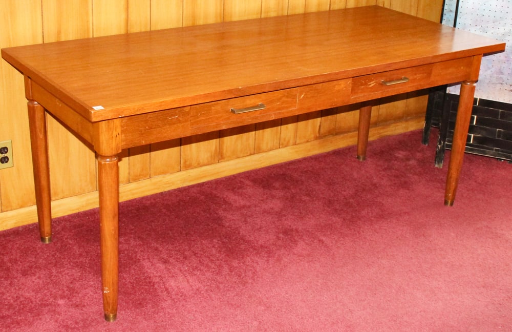 Hardwood Two-Drawer Table - 2