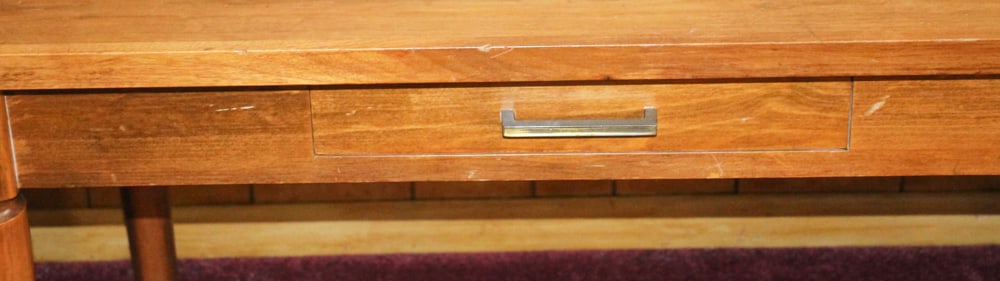 Hardwood Two-Drawer Table - 4