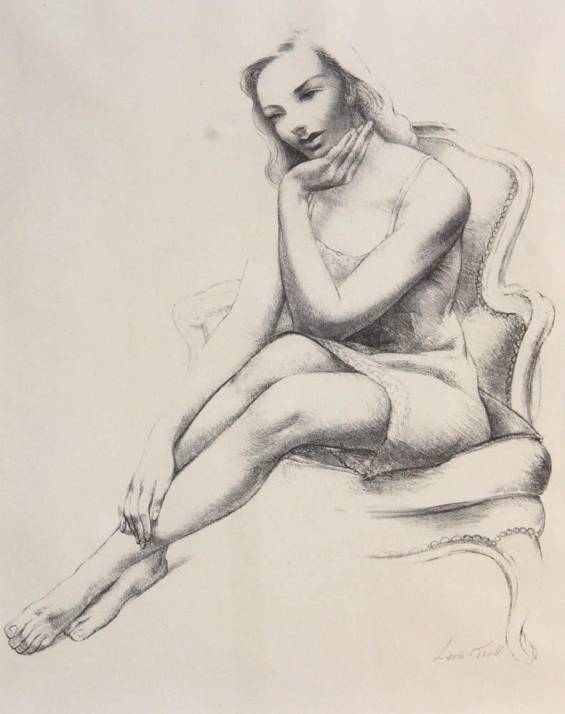 Leon Kroll, Monique, Lithograph - 2
