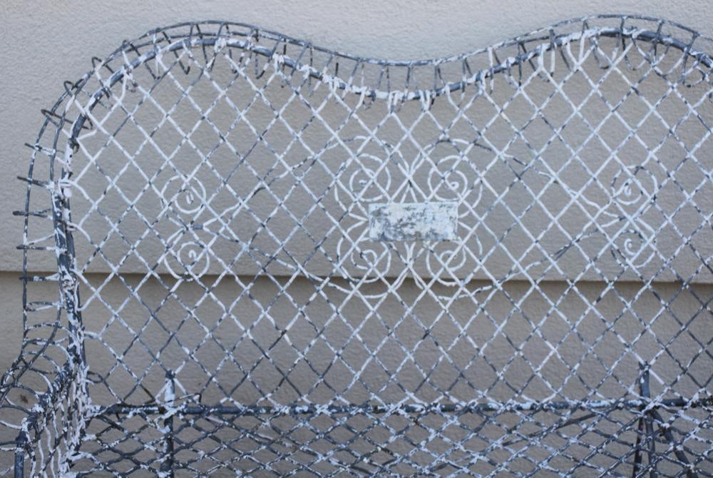 Antique Wire Bench - 2