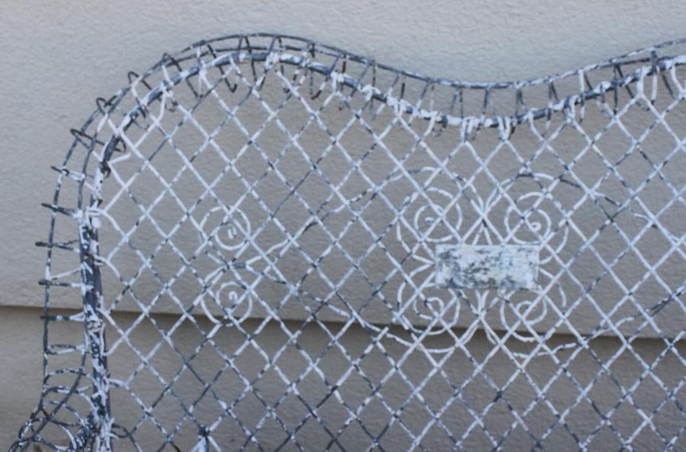 Antique Wire Bench - 3