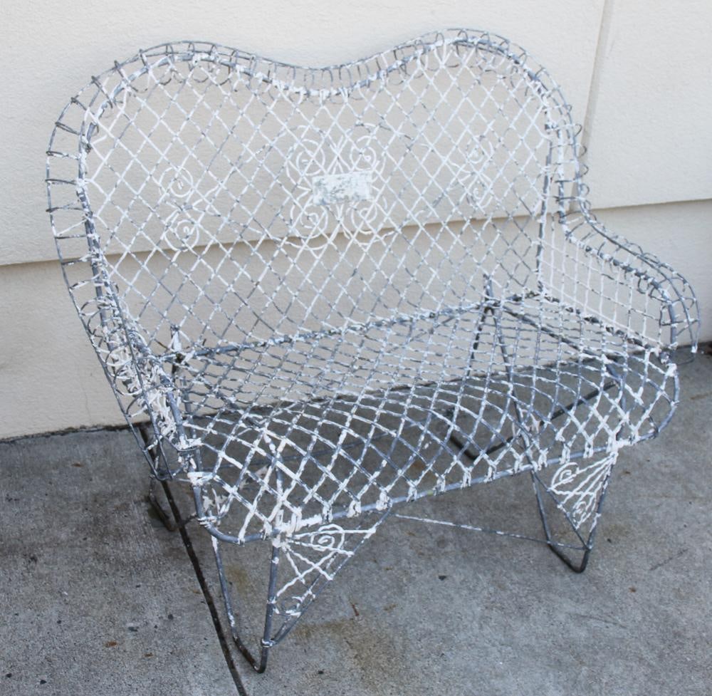 Antique Wire Bench - 5