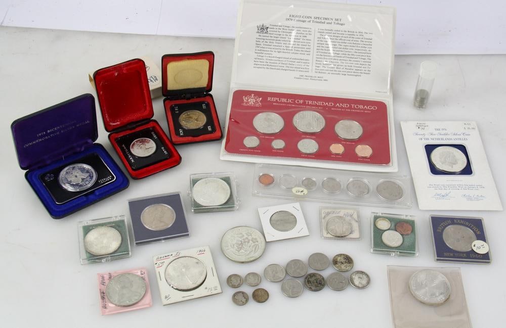 Assorted Foreign Coins, Silver, Proof Sets, etc. (1 of 12)