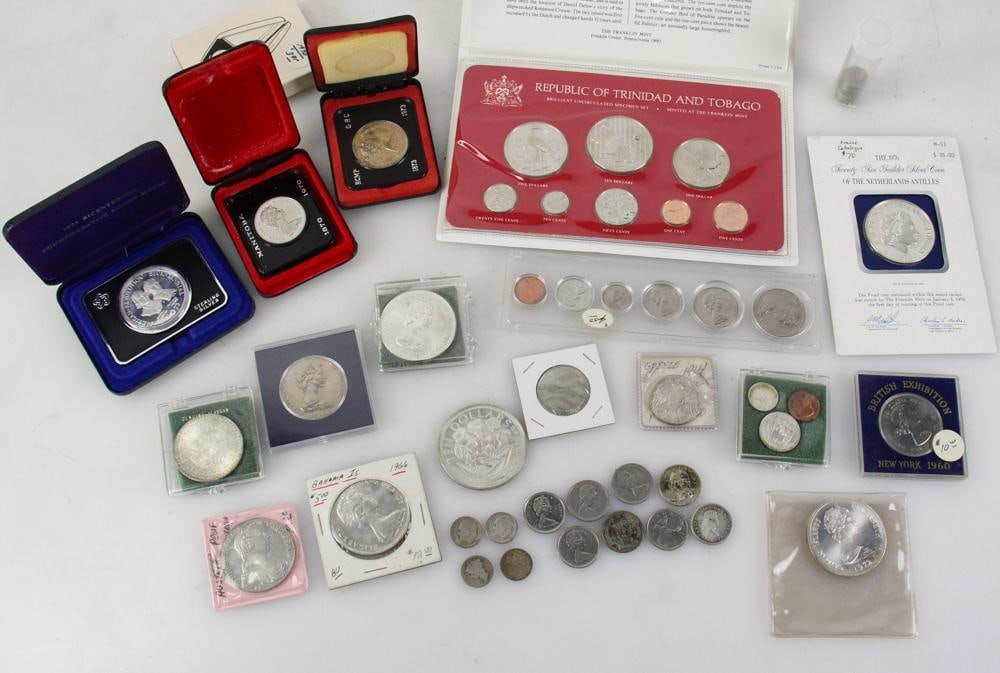 Assorted Foreign Coins, Silver, Proof Sets, etc. - 4