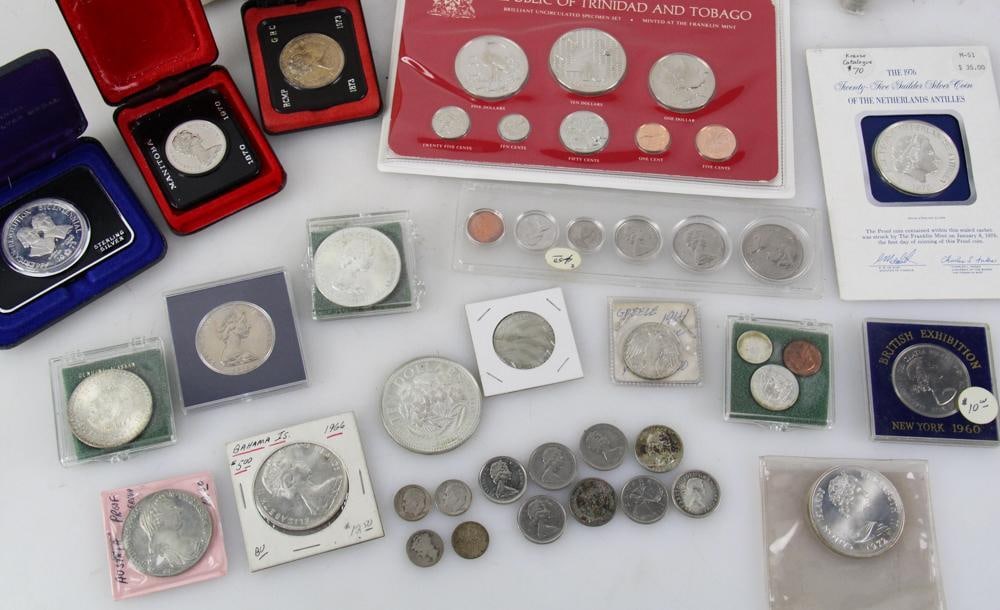 Assorted Foreign Coins, Silver, Proof Sets, etc. - 5