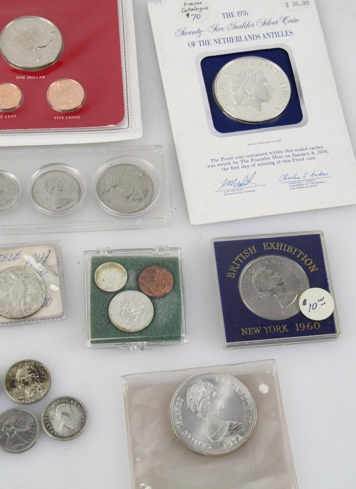 Assorted Foreign Coins, Silver, Proof Sets, etc. - 8