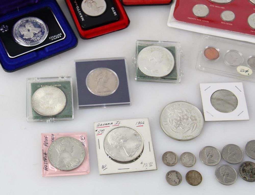 Assorted Foreign Coins, Silver, Proof Sets, etc. - 9