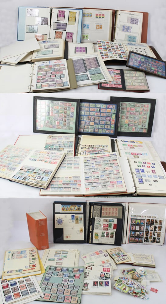 Group of Stamp Sets, First Day Covers, Plate Blocks (1 of 18)