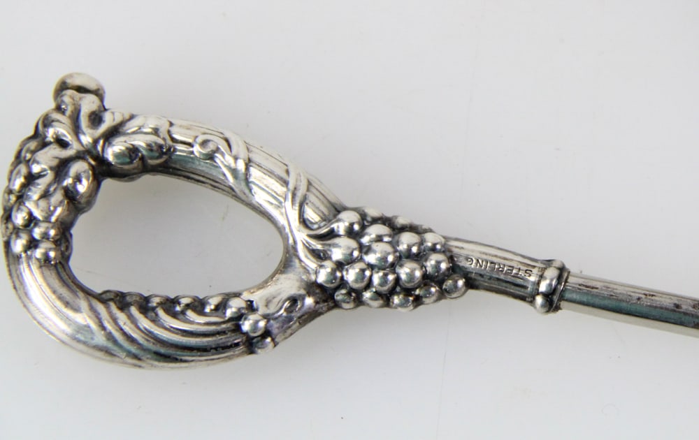 Sterling Grape Scissors - 6