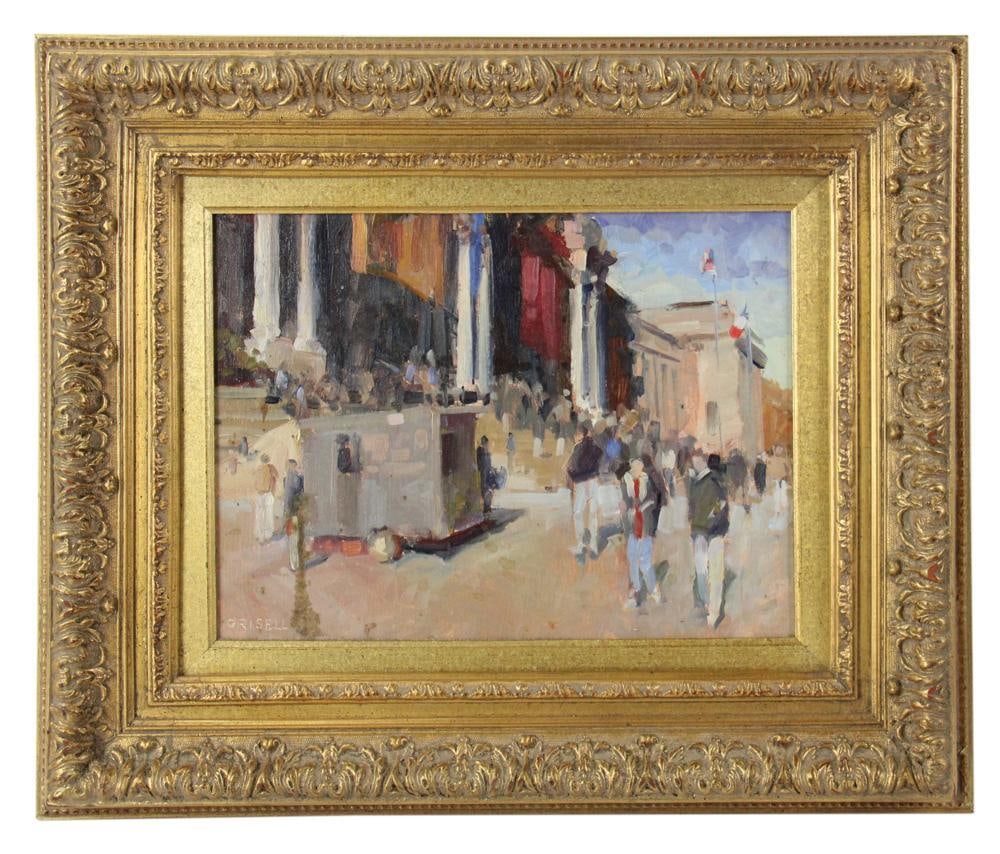 Susan Grisell, Street Scene, Oil on Board (1 of 5)