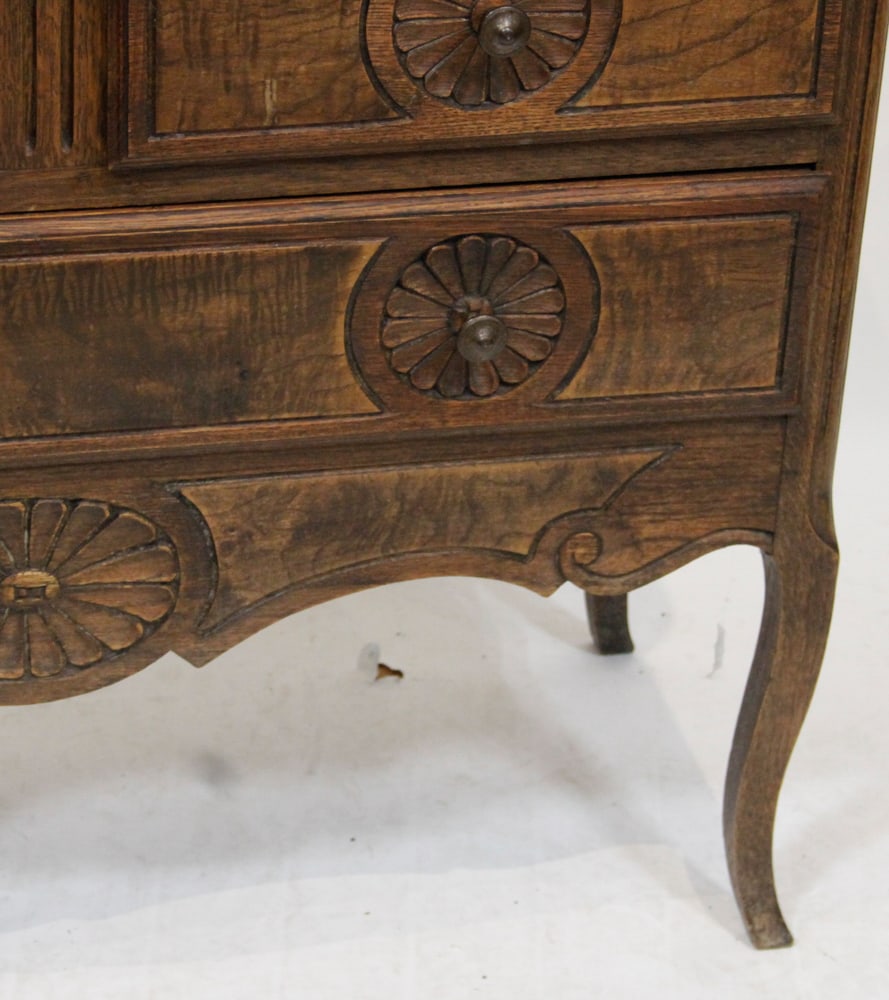 19th/20thC Oak Commode - 4
