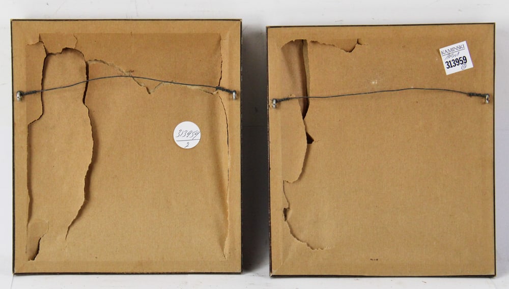 Two Framed Cinnabar Panels - 7